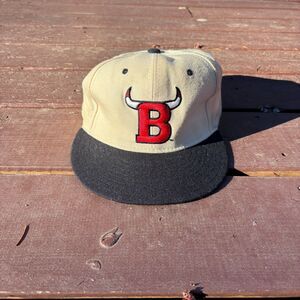 Chicago Bulls B-Horns New Era 5950 Pro Model Wool Fitted Hat Cap Sz 7 3/4 VTG